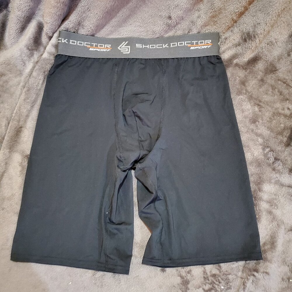 Shock Doctor Sport Men's Boxer Briefs Black Size Large